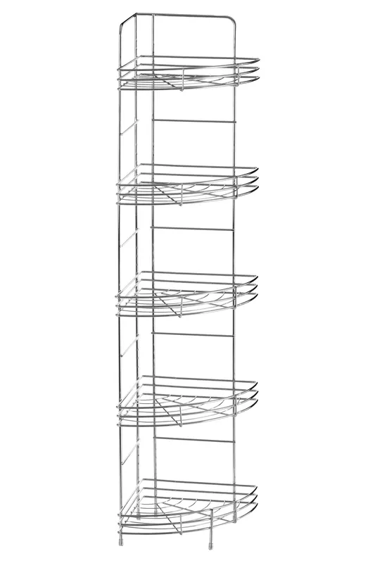 5 Tier Chrome Corner Storage Rack - Premier Housewares