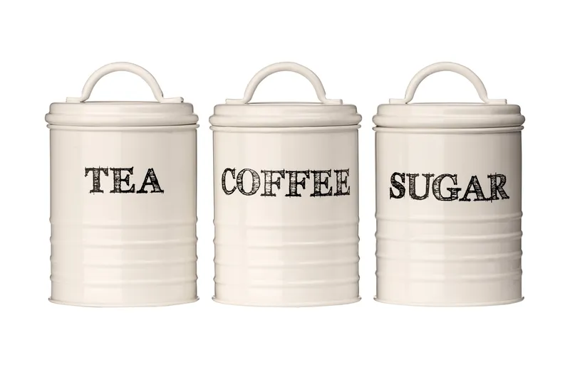 Orsina Sketch Tea Coffee & Sugar Set in Cream Cream