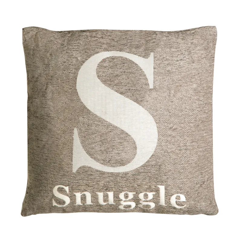 Orsina Snuggle Words Cushion in Natural Natural