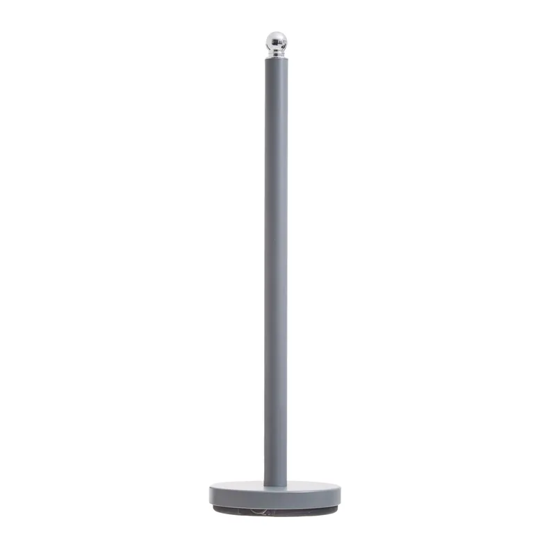 Orsina Stable White Toilet Roll Holder, Elegant Design Toilet Holder, Sturdy Toilet Roll Holder With White Base in Grey Grey
