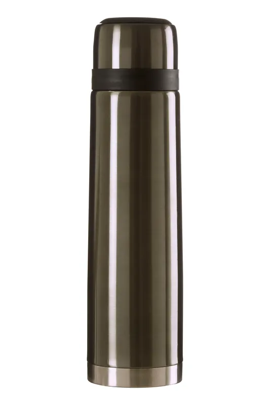 Orsina Stainless Steel Stripe 900ml Vacuum Flask, Leak-Proof Thermos Travel Flask For Hot & Cold Beverages in Grey Grey