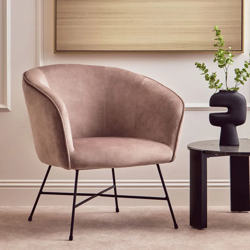 Orsina Stockholm Velvet Chair in Brown Brown