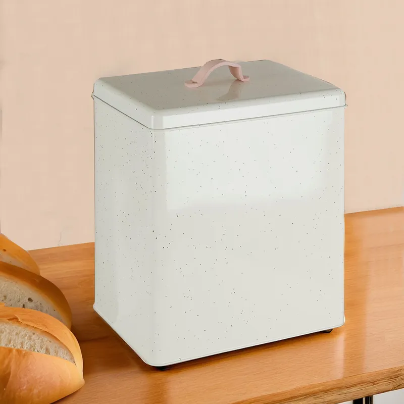 Orsina Sweet Heart Bread Bin in White White