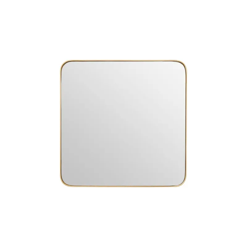 Orsina Tia Small Gold Finish Square Wall Mirror Gold