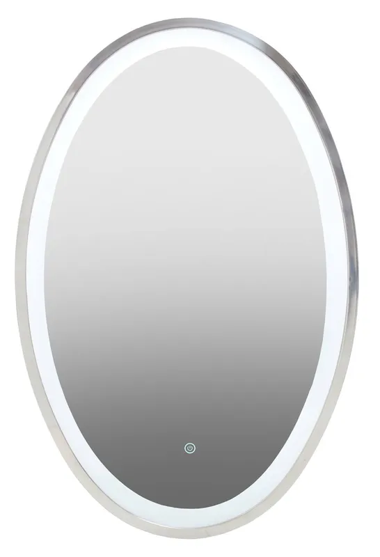 Orsina Unisex Avelino Illuminated Silver Oval Mirror Silver female