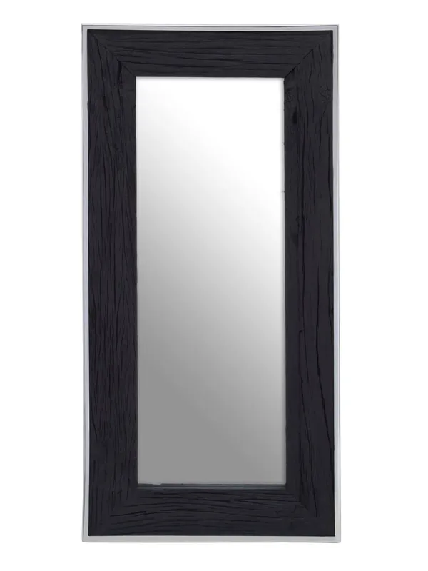 Orsina Unisex Kerala Black Rectangular Mirror Black One Size female