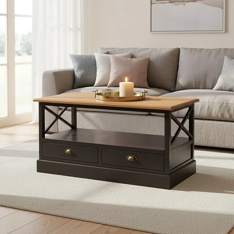 Orsina Versatile Coffee Table, Sturdy Constructed Table For Livingroom, Functional Decorative Table, Versatile Table in Black Black