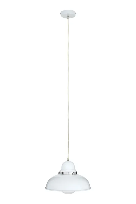 Premier Housewares - Jasper White and Chrome Pendant Light