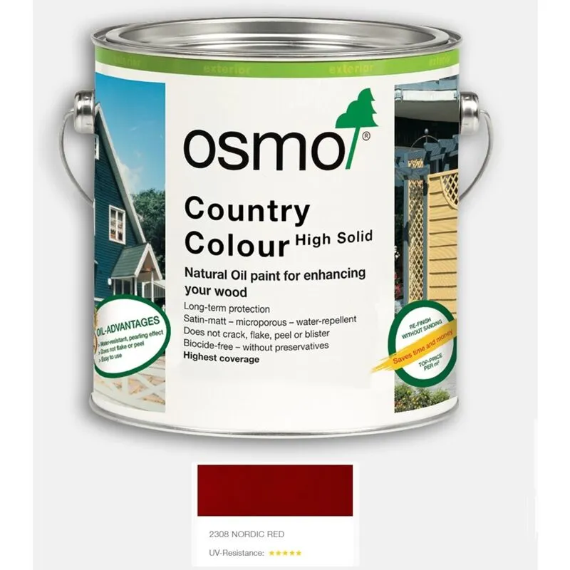 Country Colour - Nordic Red - 125ml - Osmo