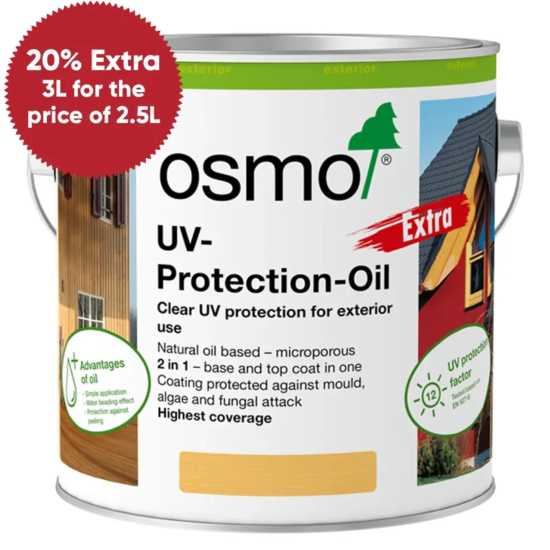 Osmo UV Protection Oil Extra - Clear - Matt - 750ml