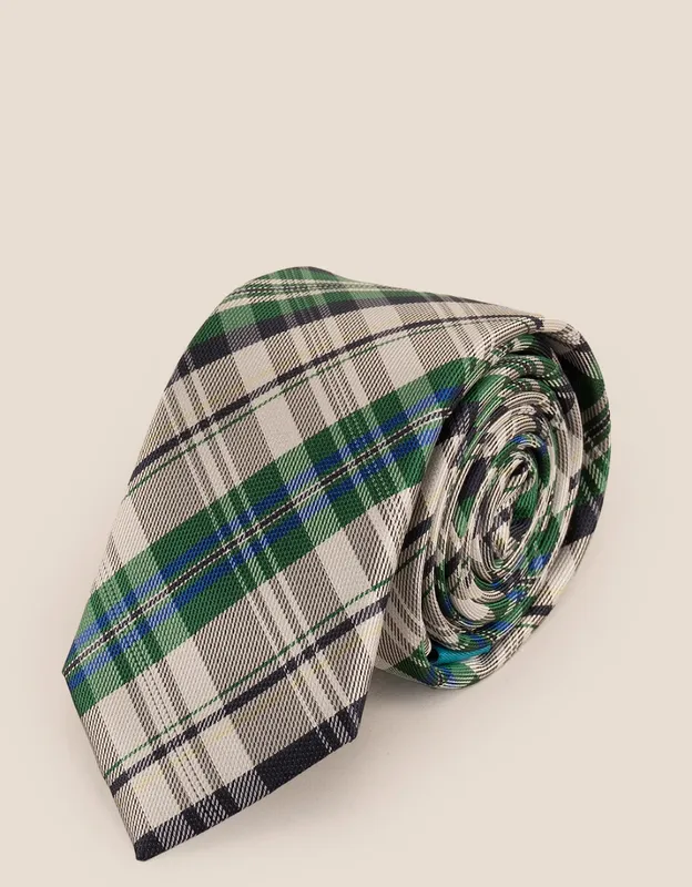 Oswin Hyde Men's Checks Green White