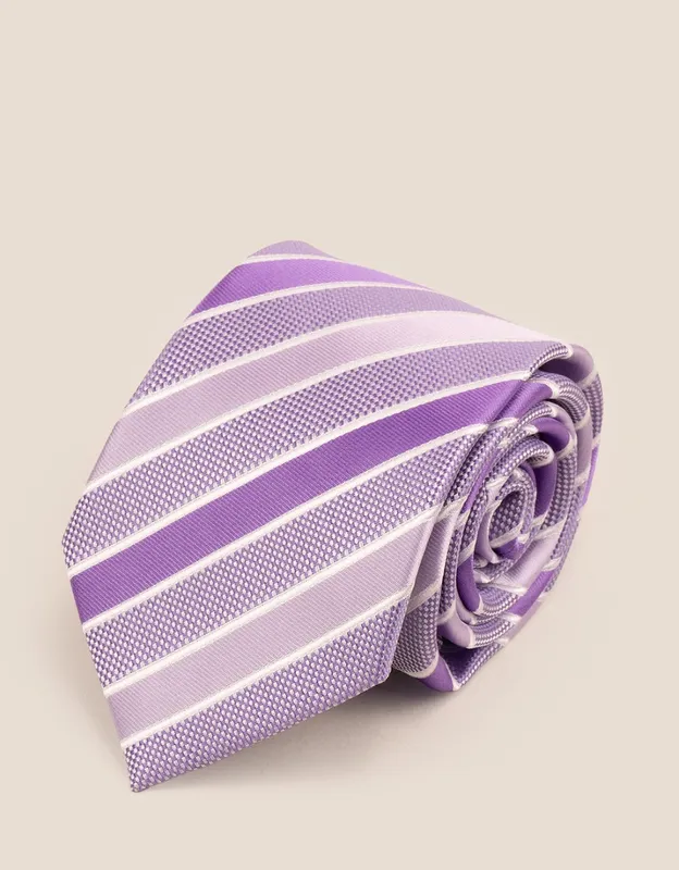 Oswin Hyde Men's Classic Stripe Purple