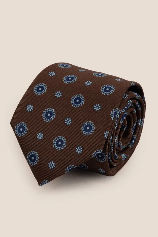 Oswin Hyde Men's Geometric Brown Blue