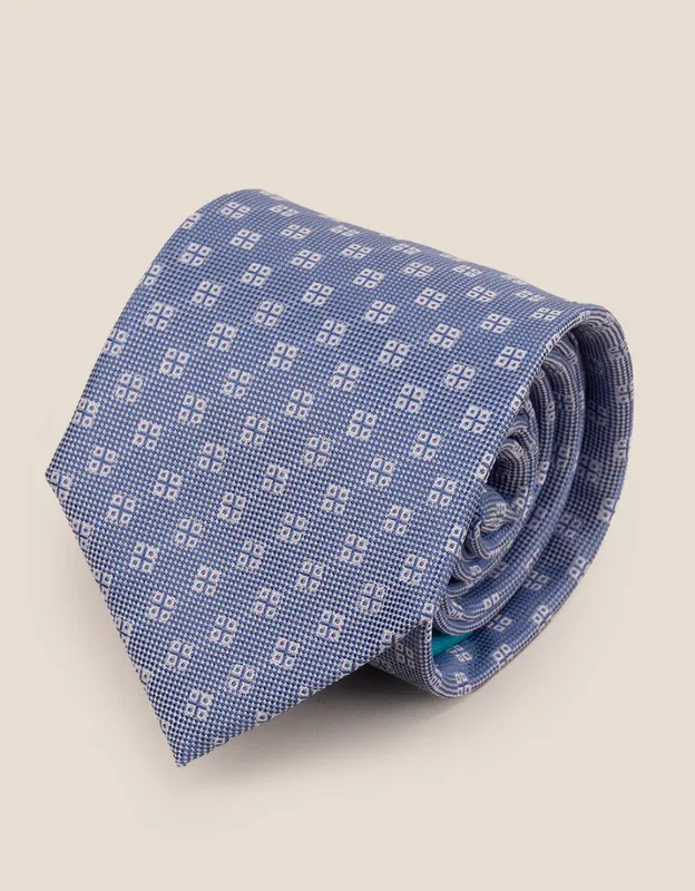 Oswin Hyde Men's Geometric Squares Blue