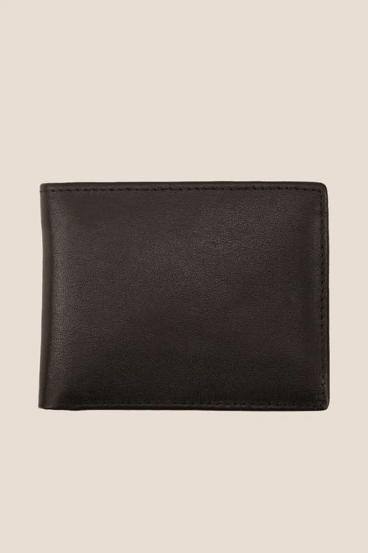 Oswin Hyde Men's Oxford Bifold Wallet in Black Black One Size