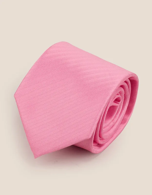 Oswin Hyde Men's Pink Self Stripe