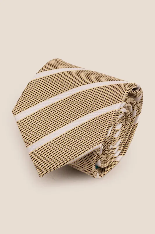 Oswin Hyde Men's Stripe Brown White
