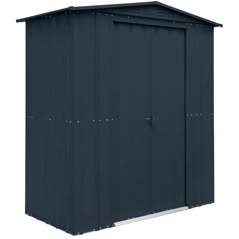 Mercia 6x3 Globel Apex Metal Shed in Grey