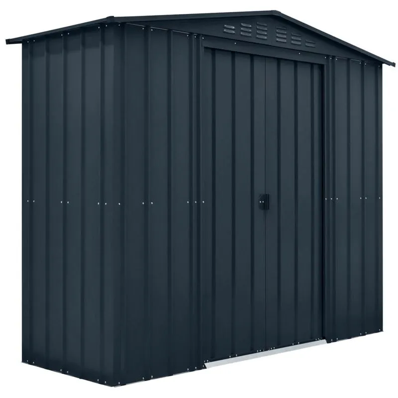 8 x 3 Feet Globel Apex - Steel/Metal - L82 x W234 x H198 cm - Grey