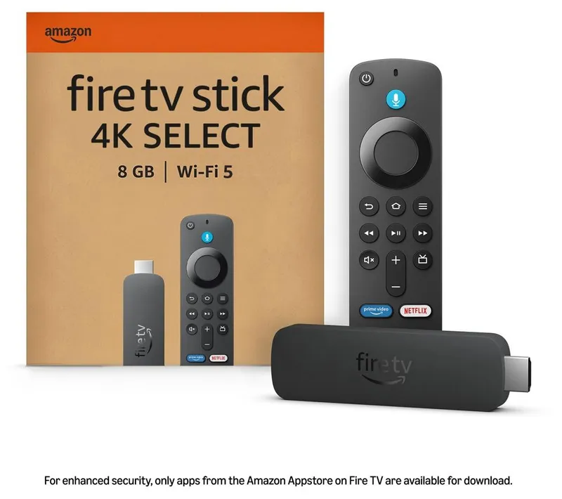 Amazon Fire TV Stick 4K Select (2025) with Alexa Voice Remote, Black