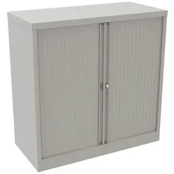Bisley Essentials Steel Tambour with Side Open : 101.5 : Light Grey