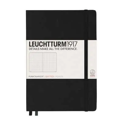 Black Medium Dotted Notebook