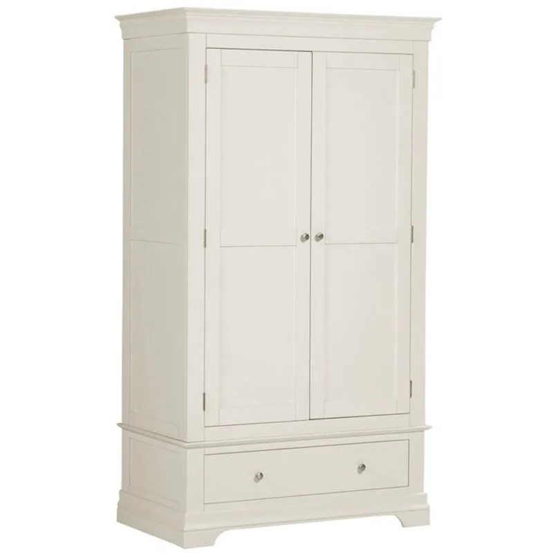 Seconique Bordeaux 2 Door Wardrobe (Part Assembled) in Ivory Ivory