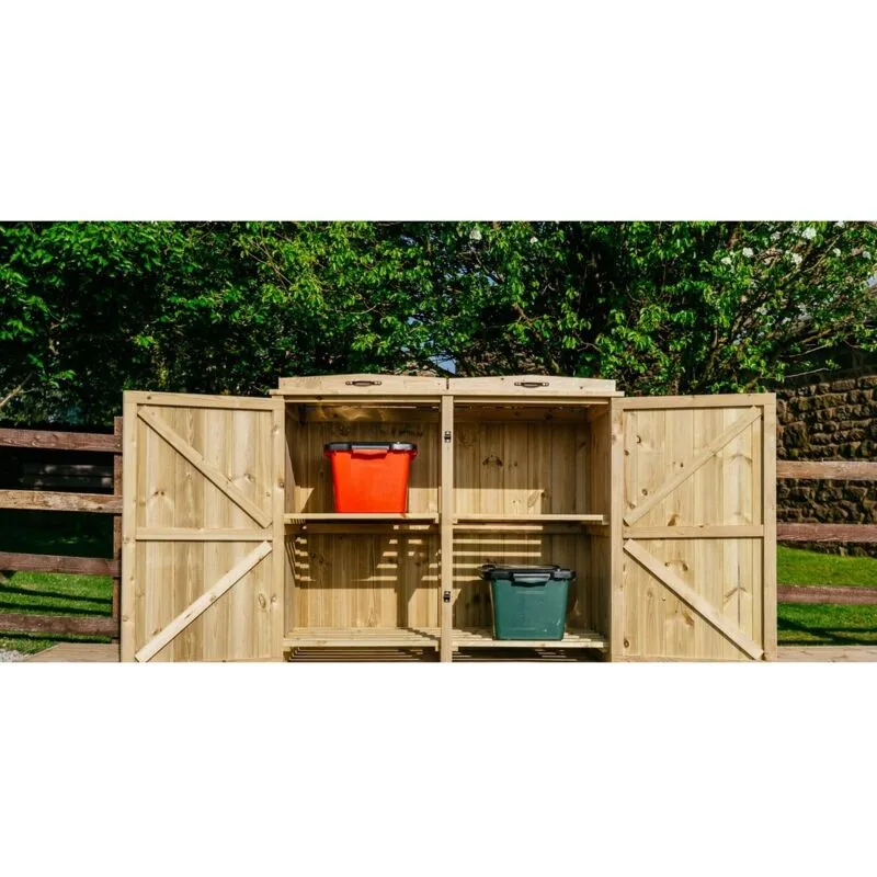Buttercup Farm Chatburn 4 Box Store - Timber - Fits 4 x Boxes in Brown Brown