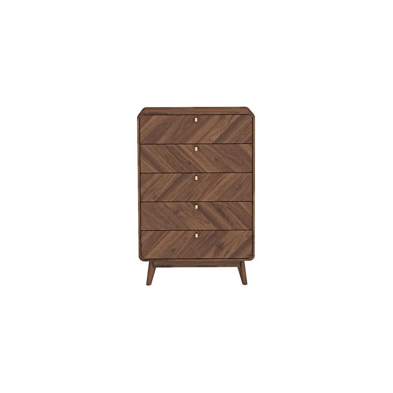 Kudl Home LV44 Chest of Drawers in Walnut Walnut