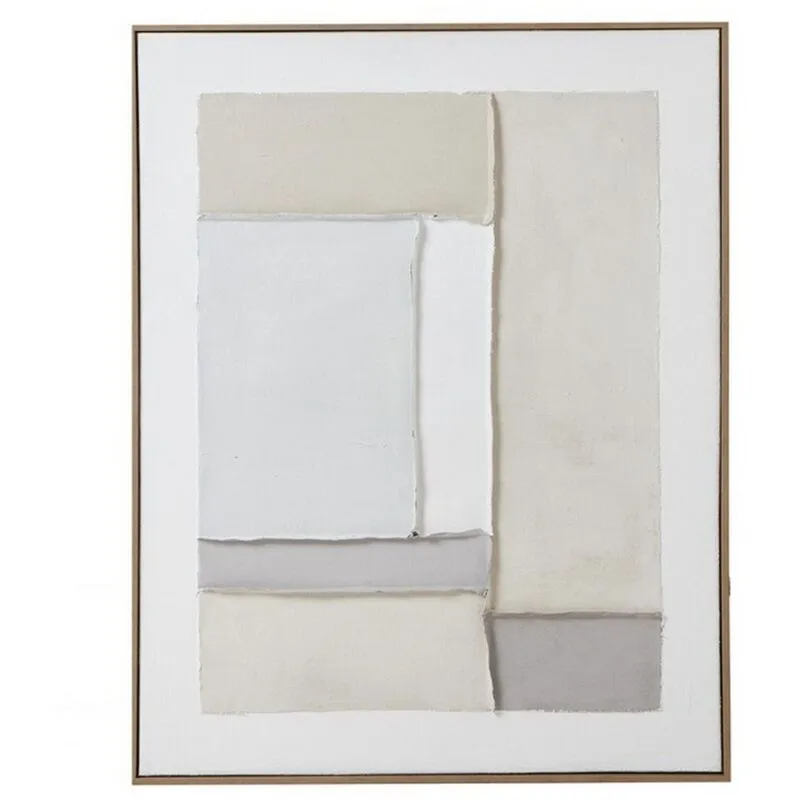 Contempo Beta Framed Painting on Canvas - Wood - L3 x W75 x H95 cm - Brown