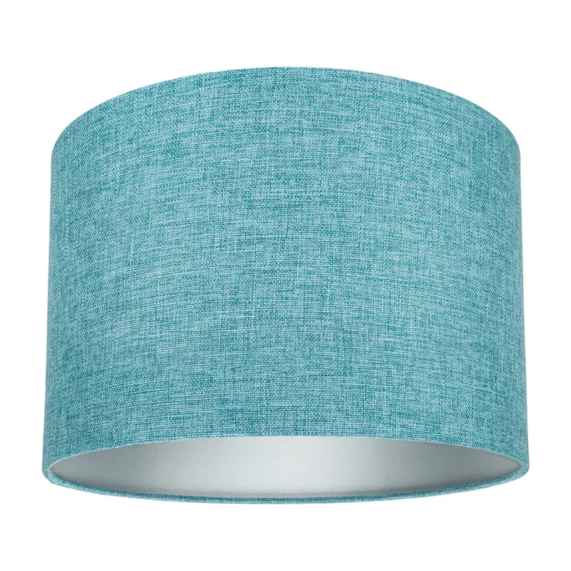 Happy Homewares Contemporary & Sleek Linen Fabric Lampshade in Teal Size: 10 inches Teal 10 inches