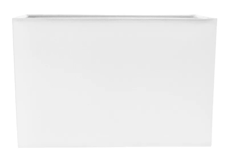 Contemporary and Stylish White Linen Fabric Rectangular Lamp Shade