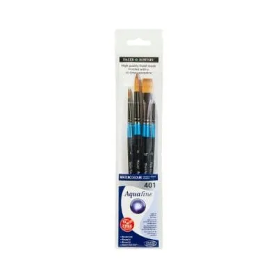Daler Rowney Aquafine Wallet 401 Brush Set Of 4
