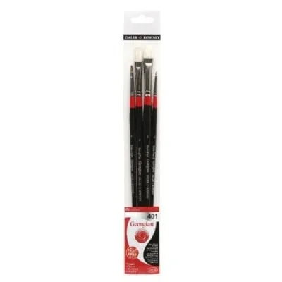 Daler Rowney Georgian Wallet 401 Brush Set Of 4