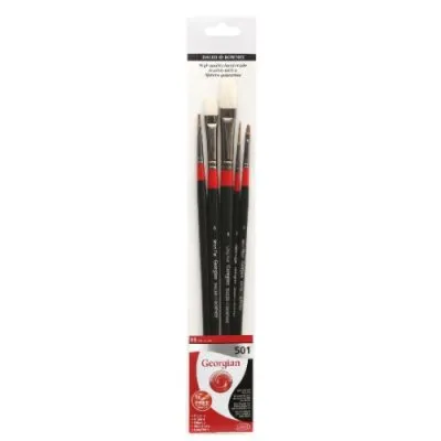 Daler Rowney Georgian Wallet 501 Brush Set Of 5