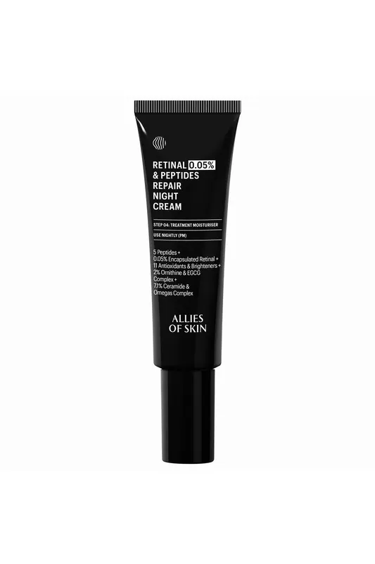 Allies of Skin 0.05% Retinal & Peptides Repair Night Cream - 48ml - Anti-Ageing - Face the Future