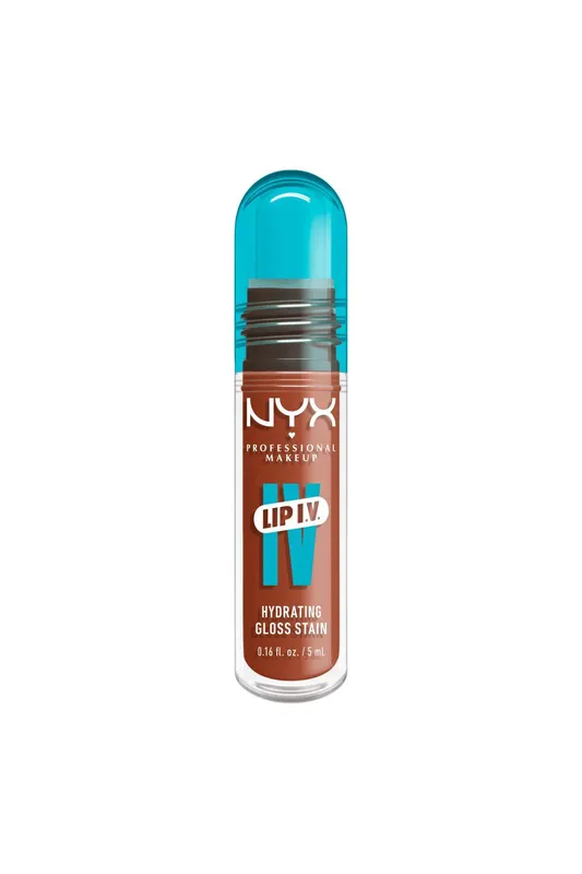Debenhams Lip IV Hydrating Gloss Stain, Lip Gloss 5ml in Caramel Drip - Caramel Drip
