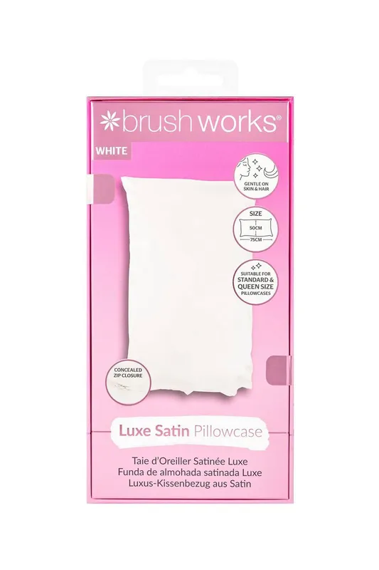 Debenhams Luxe Satin Pillowcase - White - White
