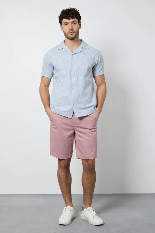 Debenhams Men's Pink Premium Chino Shorts Size: 32 - Pink - Size: 32
