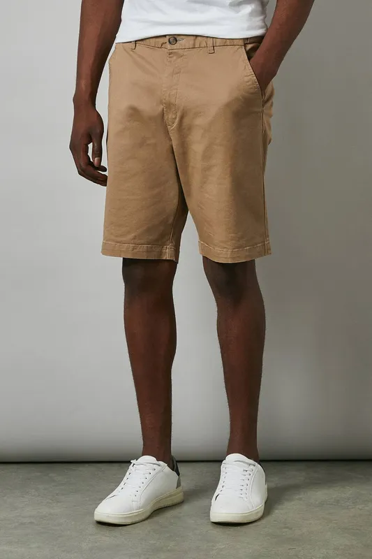Maine Men's Premium Chino Shorts in Stone Size: 40 Stone 40