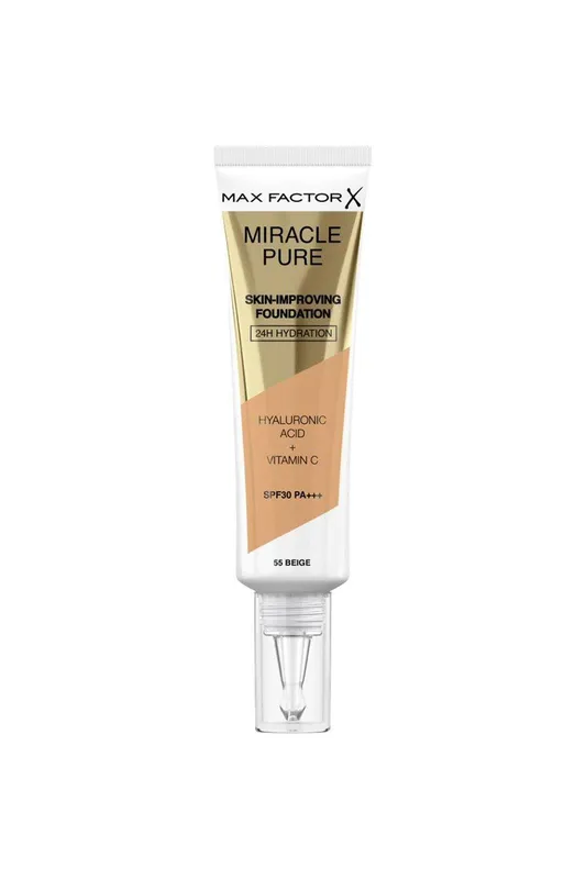 Debenhams Miracle Pure Skin Improving Foundation in Beige 55 - Beige 55