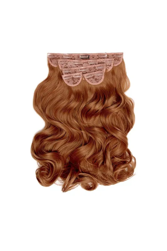 Lullabellz Super Thick 22" 5 Piece Curly Clip In Extensions in Mixed Auburn Mixed Auburn One Size