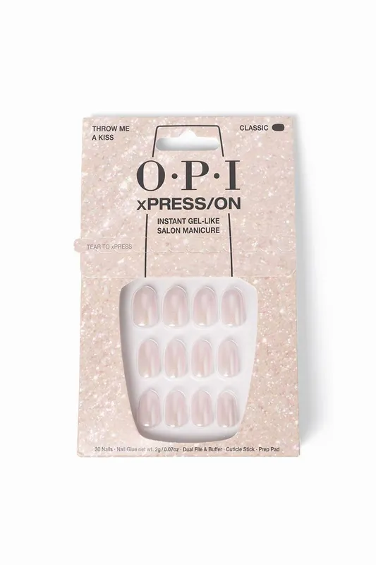 Debenhams Unisex Opi xPRESS/ON Iconic Shades Short in Throw Me A Kiss Throw Me A Kiss One Size female