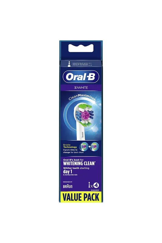 Debenhams Women's 3D White Replacement head Refills 4 Pack White One Size female
