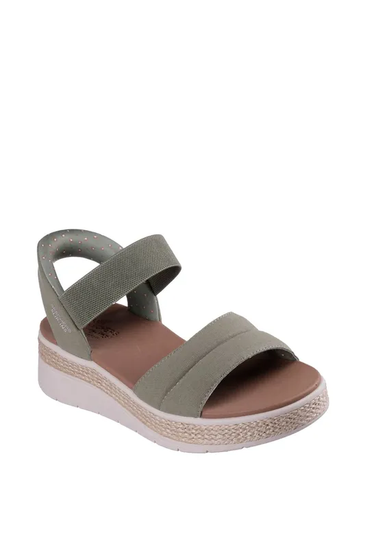Skechers Women's Slip In Bobs Sun Ray Womens Sandals - Tan - Size: 4