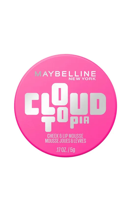 Maybelline Women's Cloudtopia Blush Cheek & Lip Mousse, Up to 14H Cheek Colour 5g in Pink Daydream Pink Daydream 5G