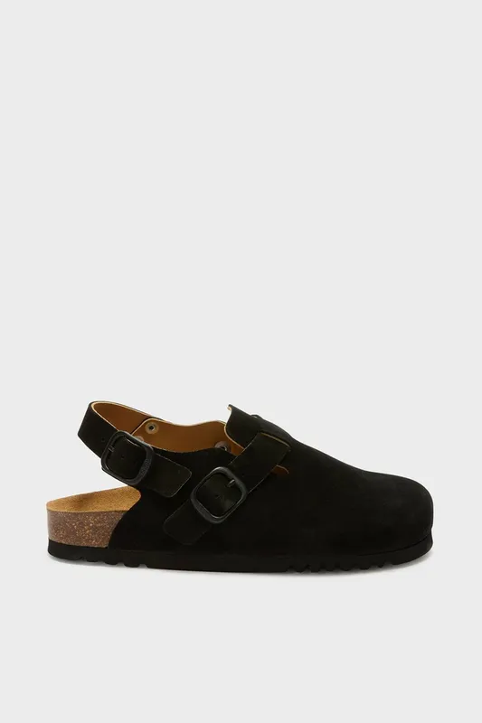 Debenhams Women's Fae Suede Clog Black Size: 36 - Black - Size: 36