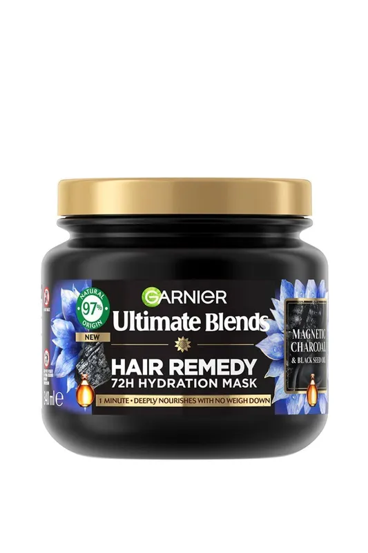 Debenhams Garnier Ultimate Blends Charcoal Hair Remedy Mask 340ml - Multicolor - Size: 340ml