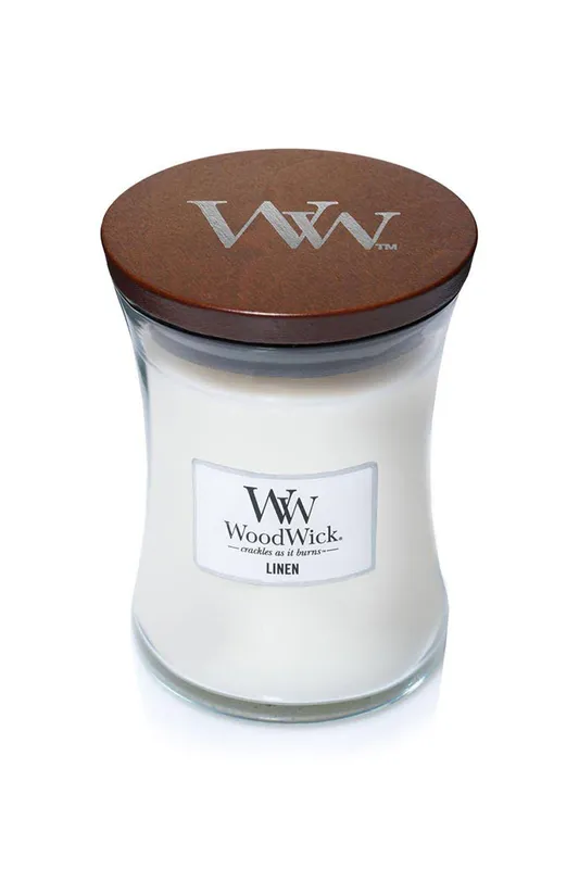 Debenhams Linen Spa Medium Candle in White - White