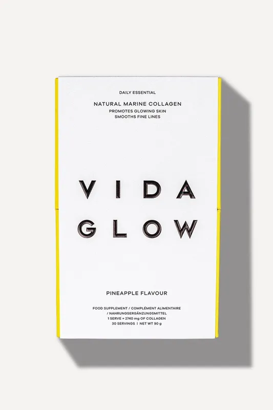 Vida Glow Natural Marine Collagen Sachets Pineapple 30 x 3g Sachets